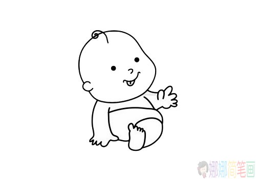 婴儿简笔画画法-6