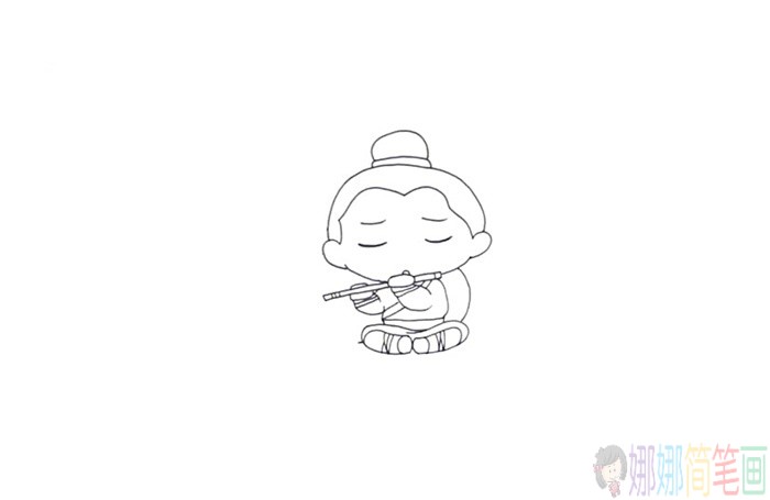 牛郎怎么画,牛郎的简单画法-3