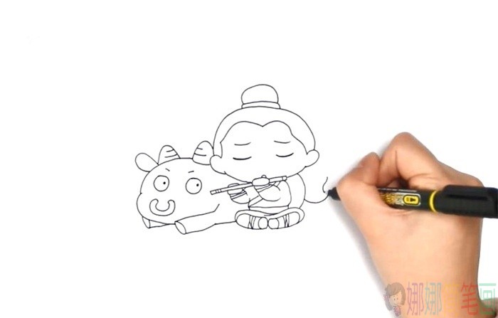牛郎怎么画,牛郎的简单画法-4