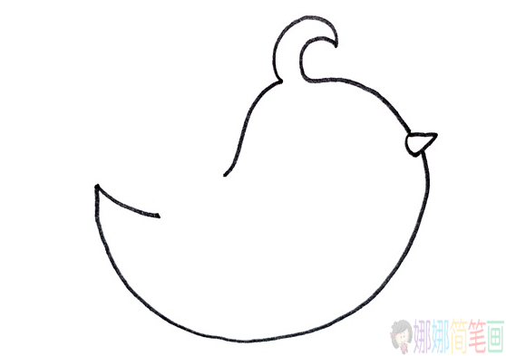 喜鹊简笔画绘画步骤教程-1