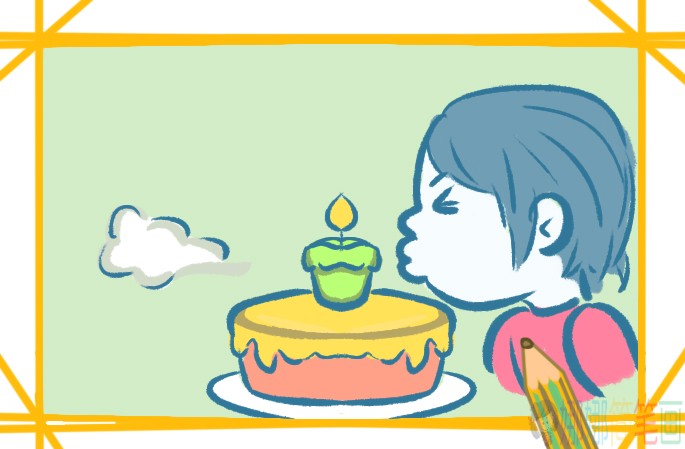 过生日简笔画图片-1