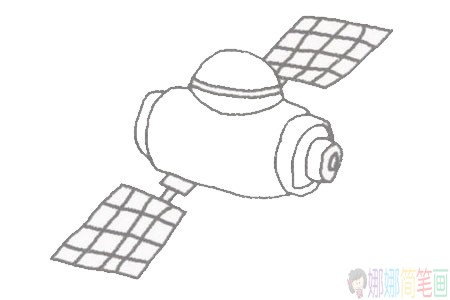 北斗卫星简笔画图片-3