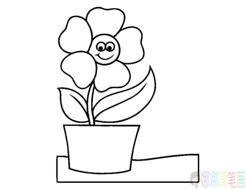 向日葵简植物笔画图片大全-1