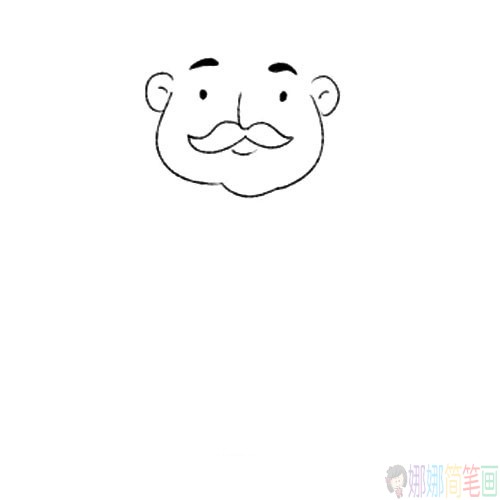 厨师简笔画法,厨师儿童简笔画图片-2