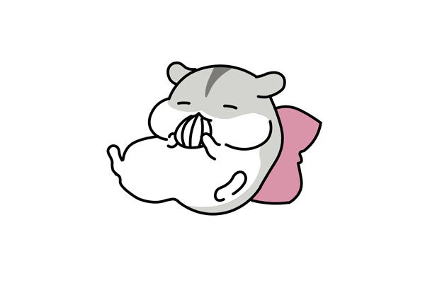 睡觉的老鼠简笔画-6