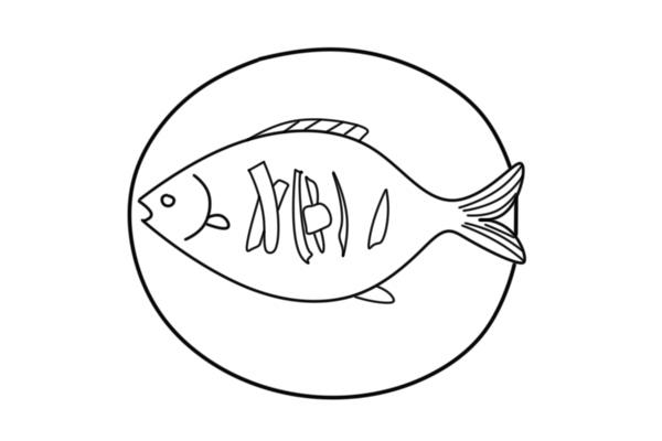 清蒸鱼简笔画-4