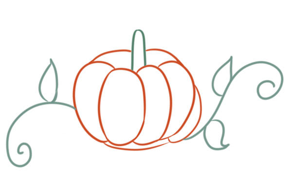 南瓜简笔画-2