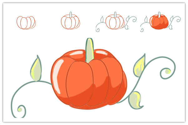 南瓜简笔画-5