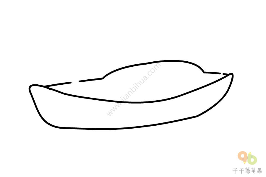 渔船简笔画-1