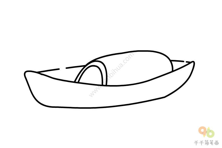 渔船简笔画-2