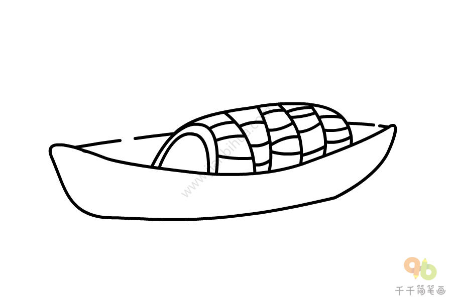 渔船简笔画-3