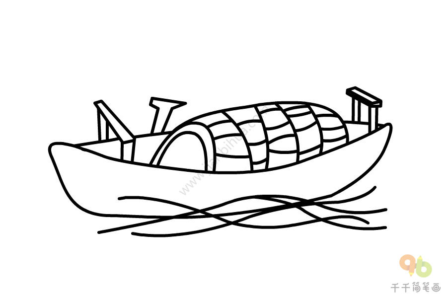 渔船简笔画-4
