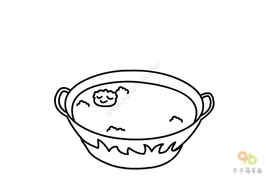 饺子简笔画-4