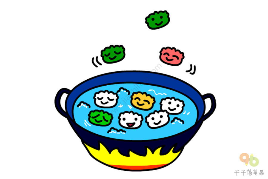 饺子简笔画-7