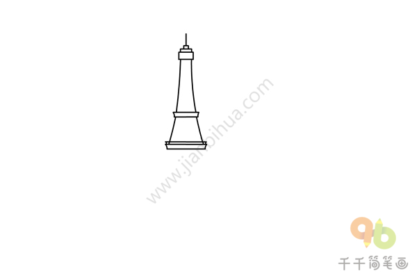 铁塔简笔画-1