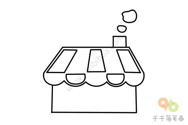 冰淇淋店简笔画-3