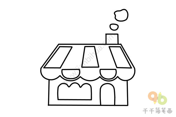 冰淇淋店简笔画-4