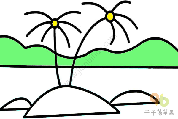 海岛简笔画-5