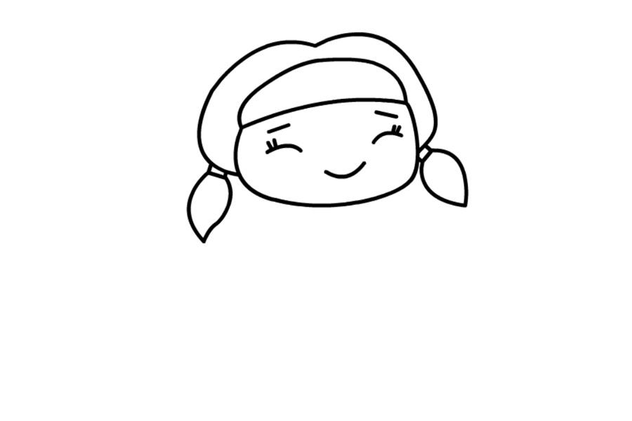 小学女生简笔画-2