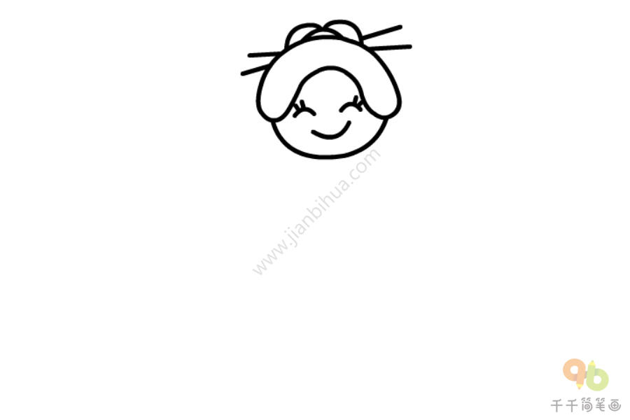 民族人物简笔画-2