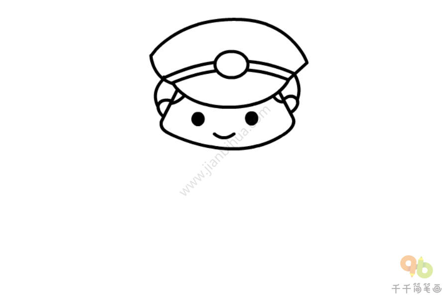 保安叔叔简笔画-2