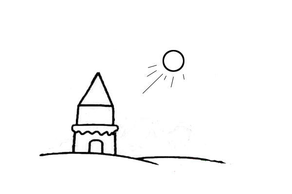 冬日里的房子简笔画-4