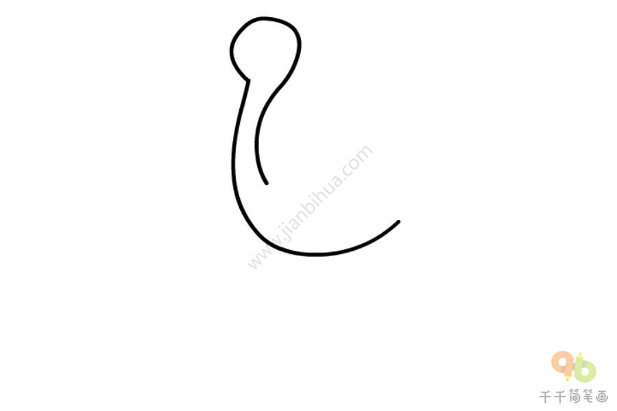 火烈鸟简笔画_简单易学-1