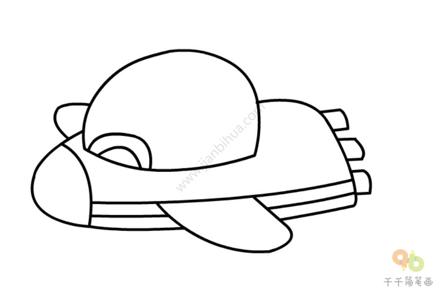 宇宙飞船简笔画-4