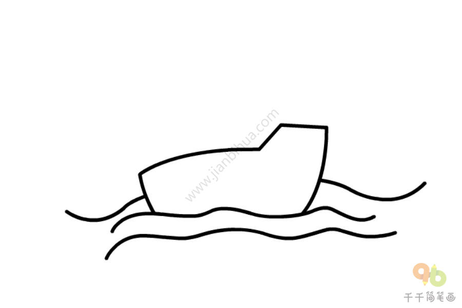 轮船简笔画-1