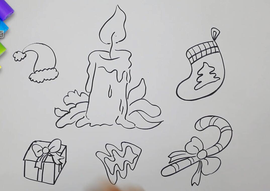 圣诞礼物简笔画-5