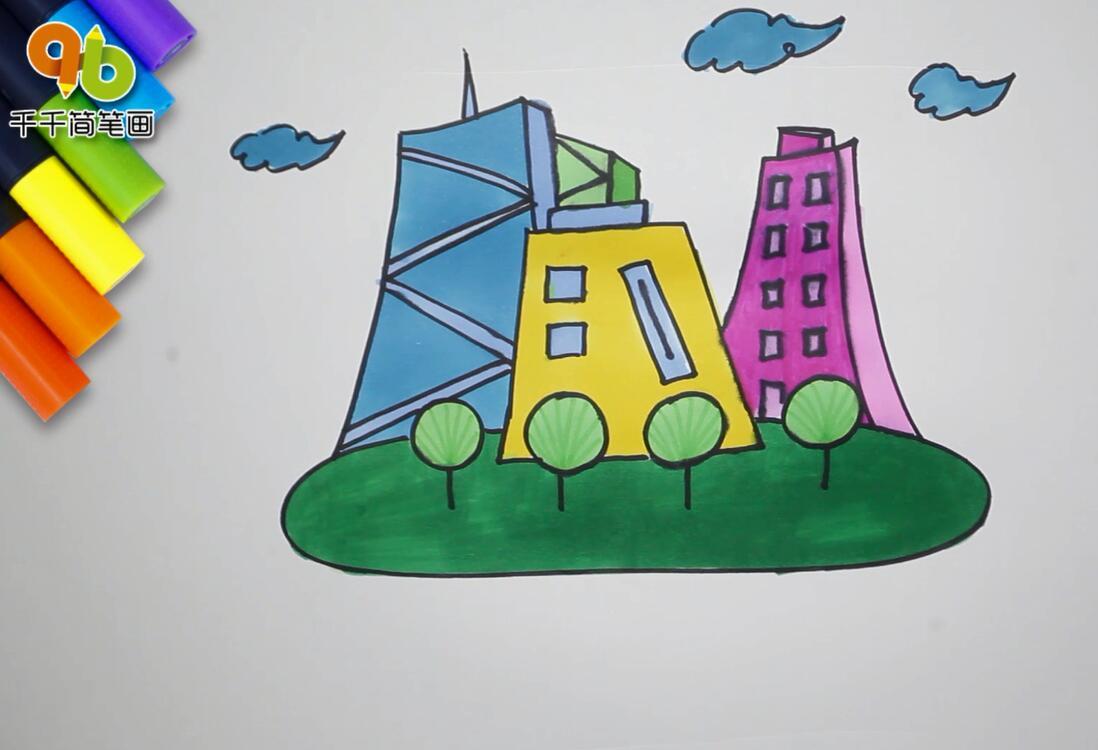 城市建筑简笔画-2