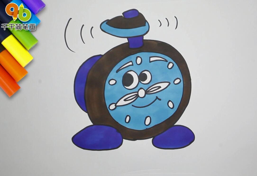 早起的闹钟简笔画-2