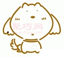 如何画小狗最简单_小狗简笔画教程-4