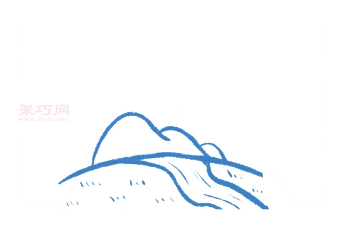 山水风景画法步骤_一起来学山水风景简笔画-3