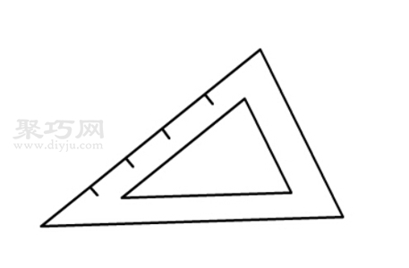 如何画三角尺最简单_一步一步教你画三角尺简笔画-1