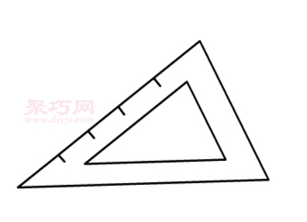 如何画三角尺最简单_一步一步教你画三角尺简笔画-4