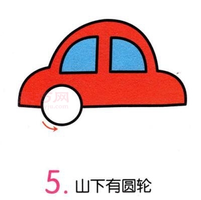 小汽车如何画最简单_一步一步教你画小汽车简笔画-6