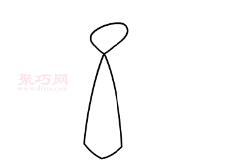 领带怎么画好看又简单_来学领带简笔画画法-3