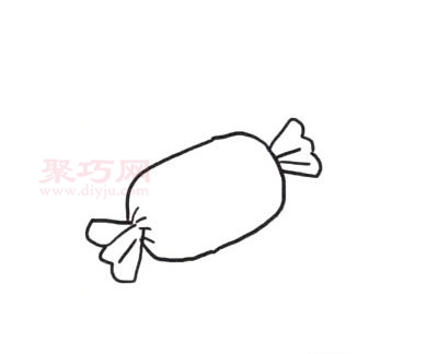 糖果怎么画最简单_来看糖果简笔画画法-3