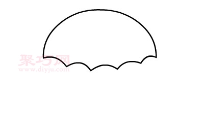 如何画雨伞最简单_来看雨伞简笔画画法-2