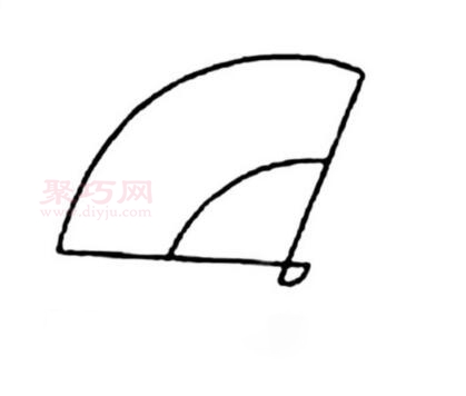 怎么画扇子_来看扇子简笔画画法-4