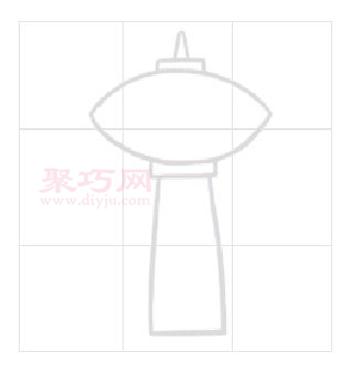 电视塔如何画好看又简单_电视塔简笔画步骤-5