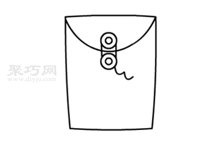 档案袋简笔画教程_小聚教你画档案袋-1