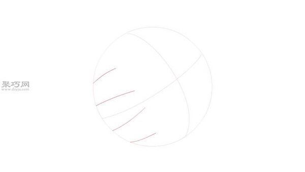 棒球图标画法步骤_教你画棒球画法-3