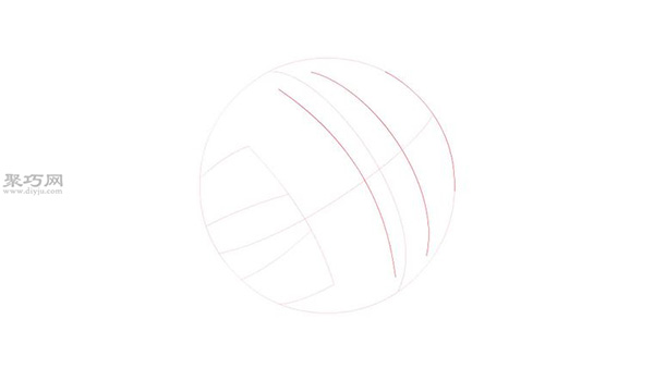 棒球图标画法步骤_教你画棒球画法-5