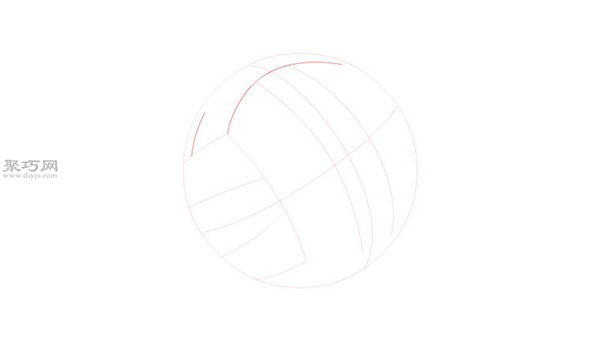 棒球图标画法步骤_教你画棒球画法-6