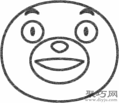 熊本熊的画法步骤_教你怎么画熊本熊简笔画-4