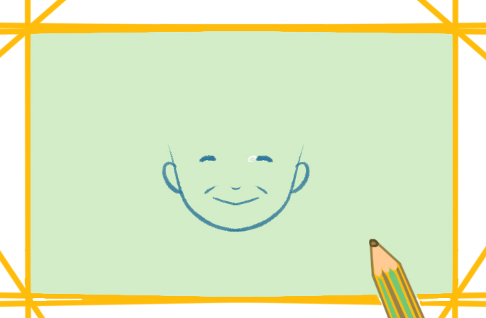 可爱的老年人简笔画-2