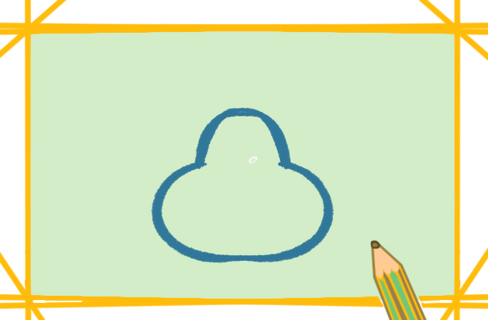 趴着的狗狗简笔画-1