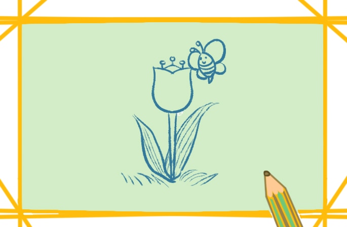 简单漂亮的花朵简笔画-4